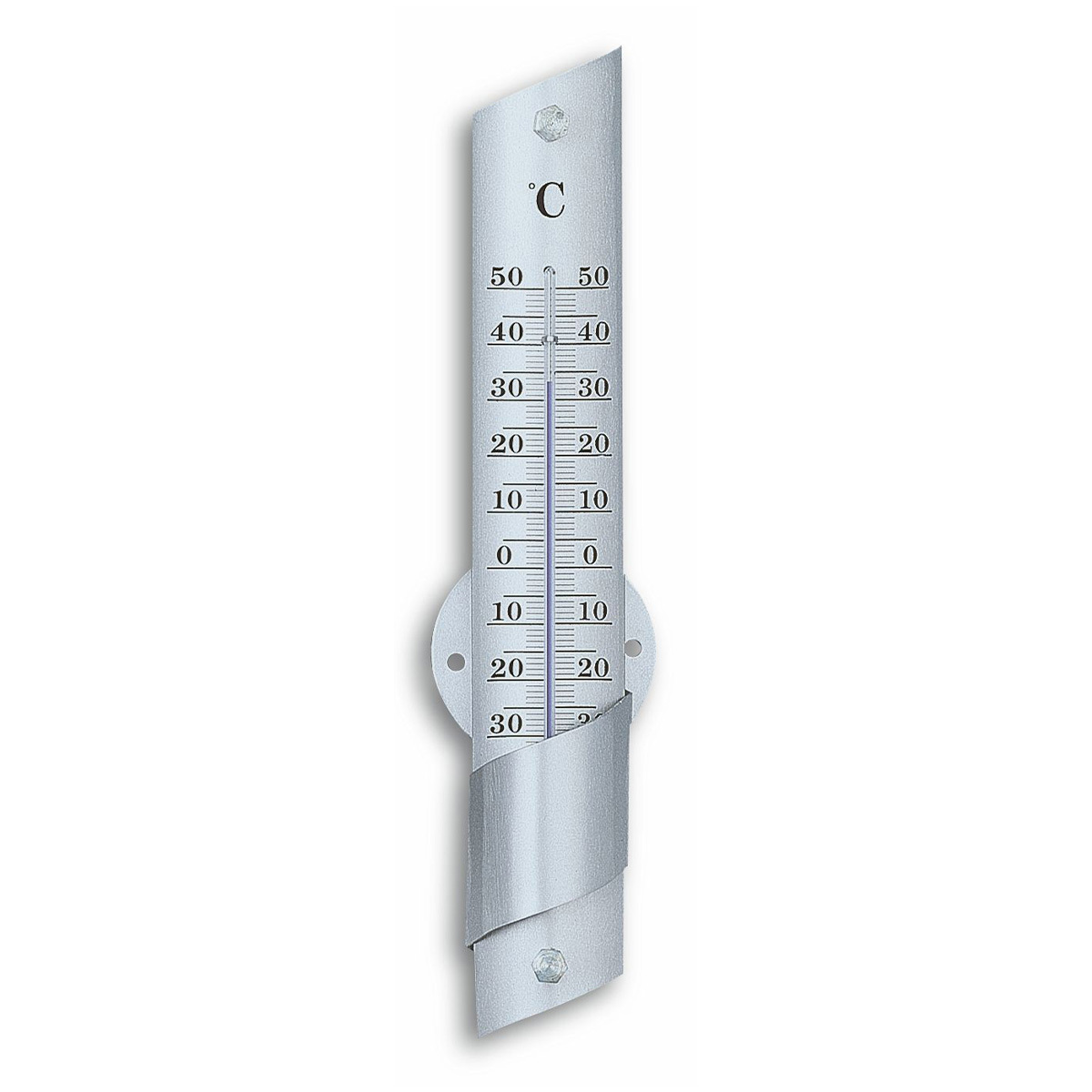 Analoges Innen-Außen-Thermometer aus Aluminium
