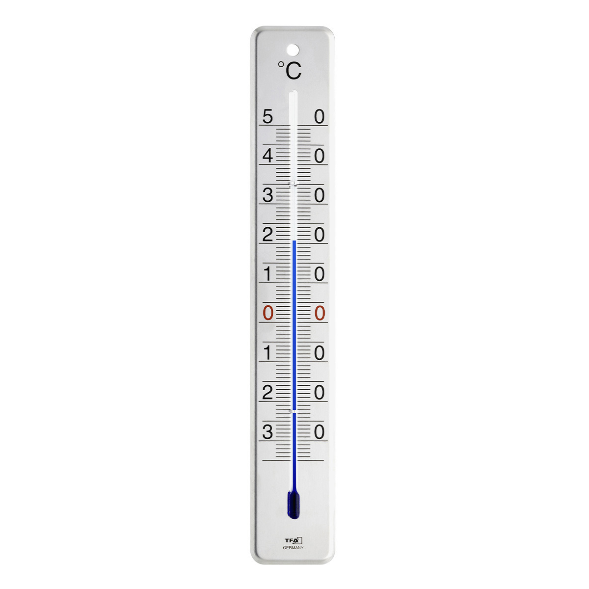 Analoges Innen-Außen-Thermometer aus Edelstahl