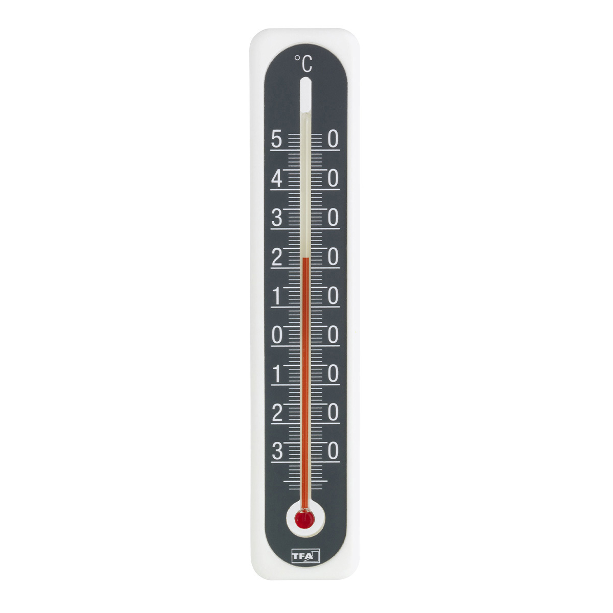 TFA Dostmann Außenthermometer (Anzeige: Analog, Höhe: 27,5 cm, Metall,  Schwarz)