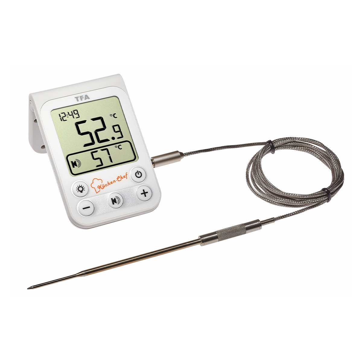 TureClos Food Meat Grill Stand Up Dial Oven Thermometer Stainless Steel  Kitchen Baking Temperature Meter Tester