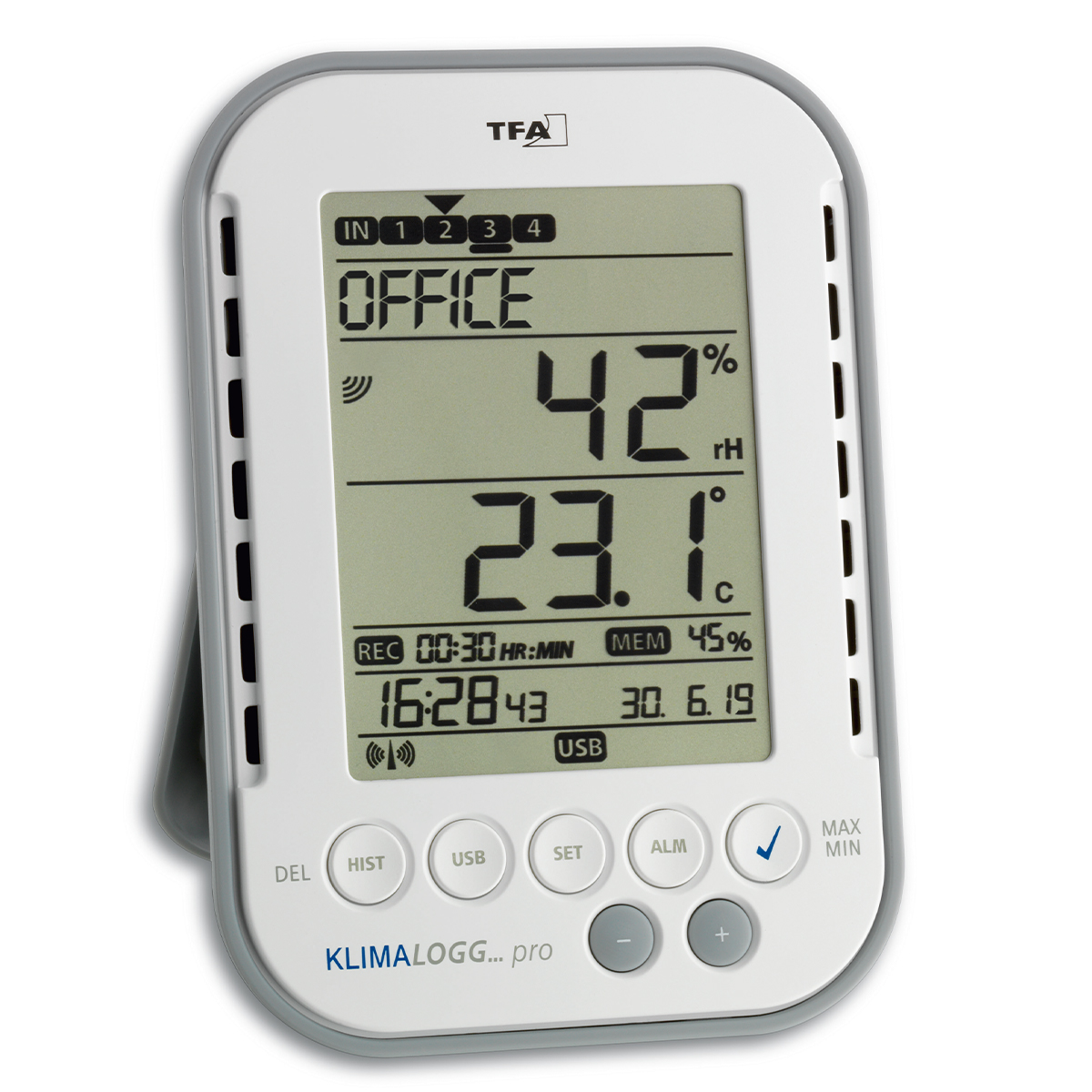 Nuolin High And Low Thermometer Storage Home Temperature Monitor Tool 1pcs  -40-50 Maximum Minimum Greenhouse Hygrometer