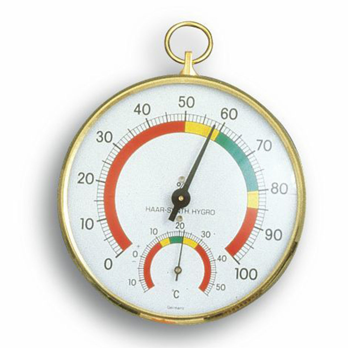 Thermometer with hygrometer, analogue - Climate control