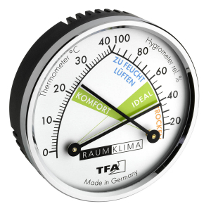 6” Brass Dial Thermo Hygrometer - Thermco Products