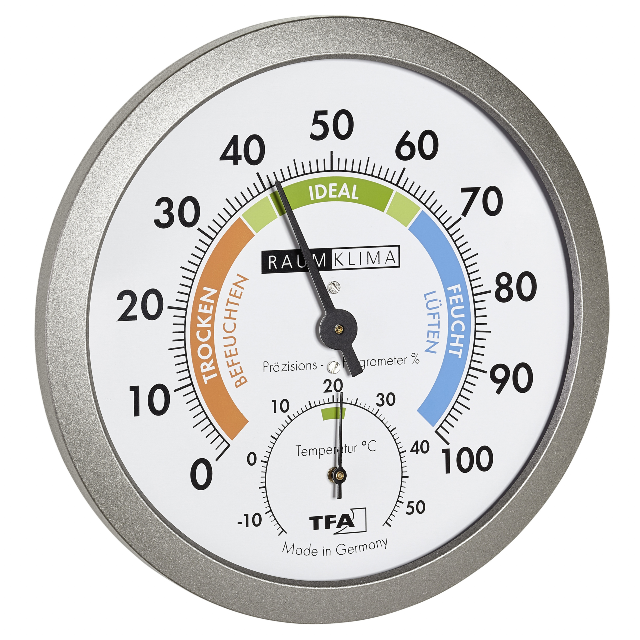 Thermomètre radiopiloté TFA Dostmann TRIO 30.3062.10 anthracite 1 pc(s)