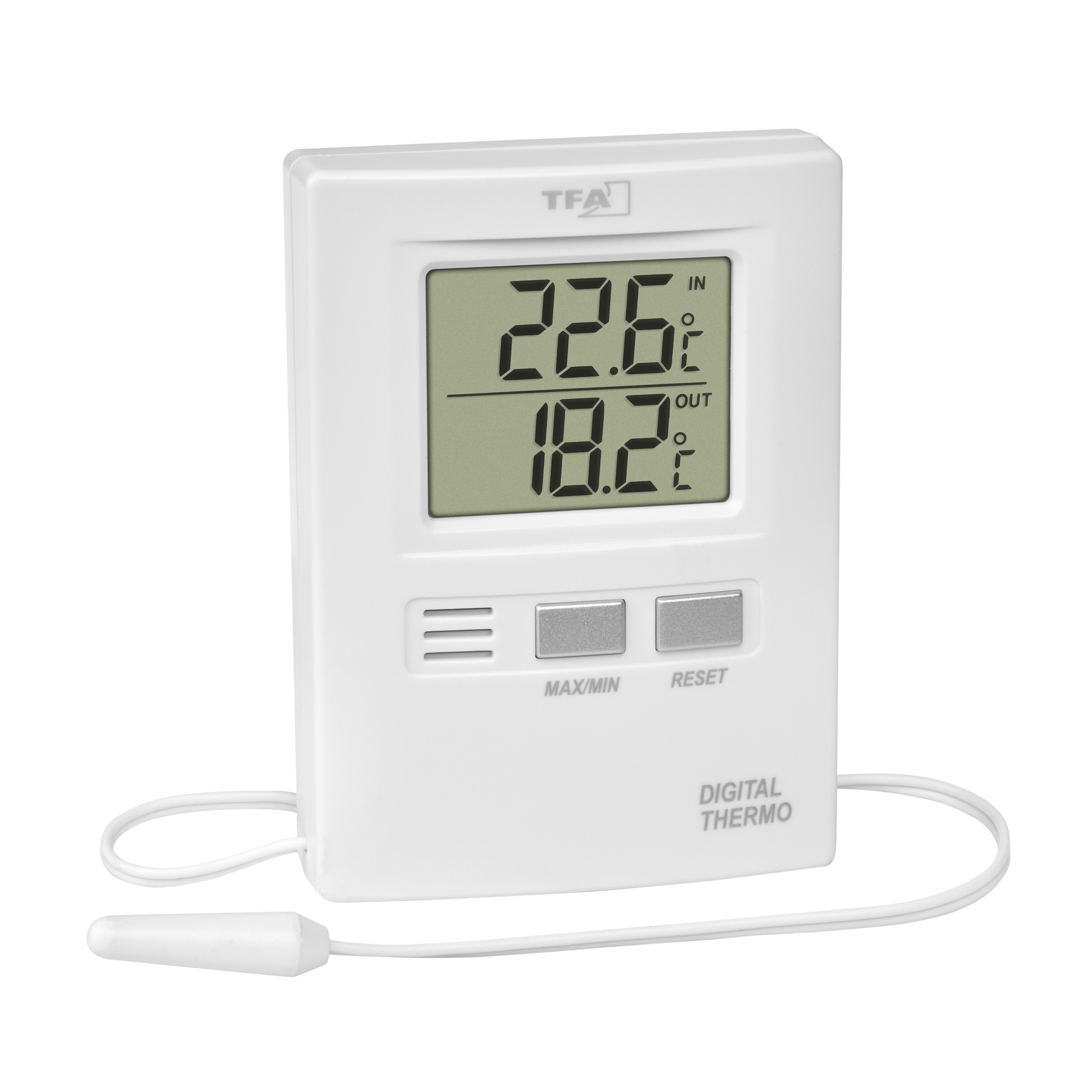 Digital Thermometer Innen Außen, DOQAUS Thermometer Hygrometer mit