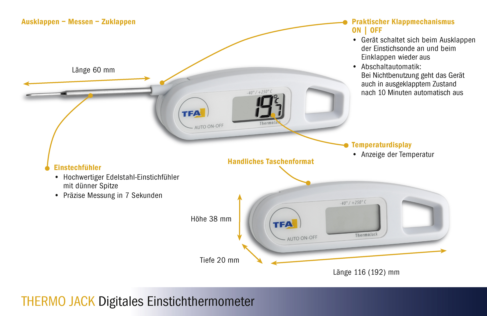 TFA Alkoholmeter mit Thermometer 0-100Vol% (1045336) - bei LET'S DOIT